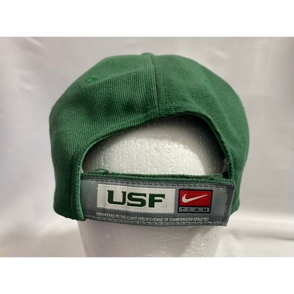 South Florida Bulls Hat Strapback Cap Mens Green Team Nike NCAA Football - Picture 7 of 10